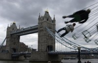 Funfair at Tower Bridge, London